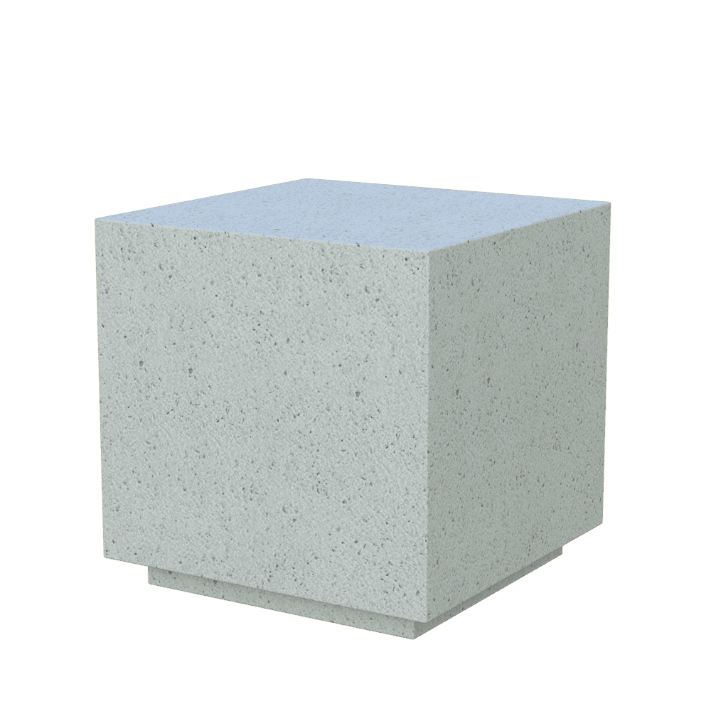Бетонное модульное сиденье Cube
