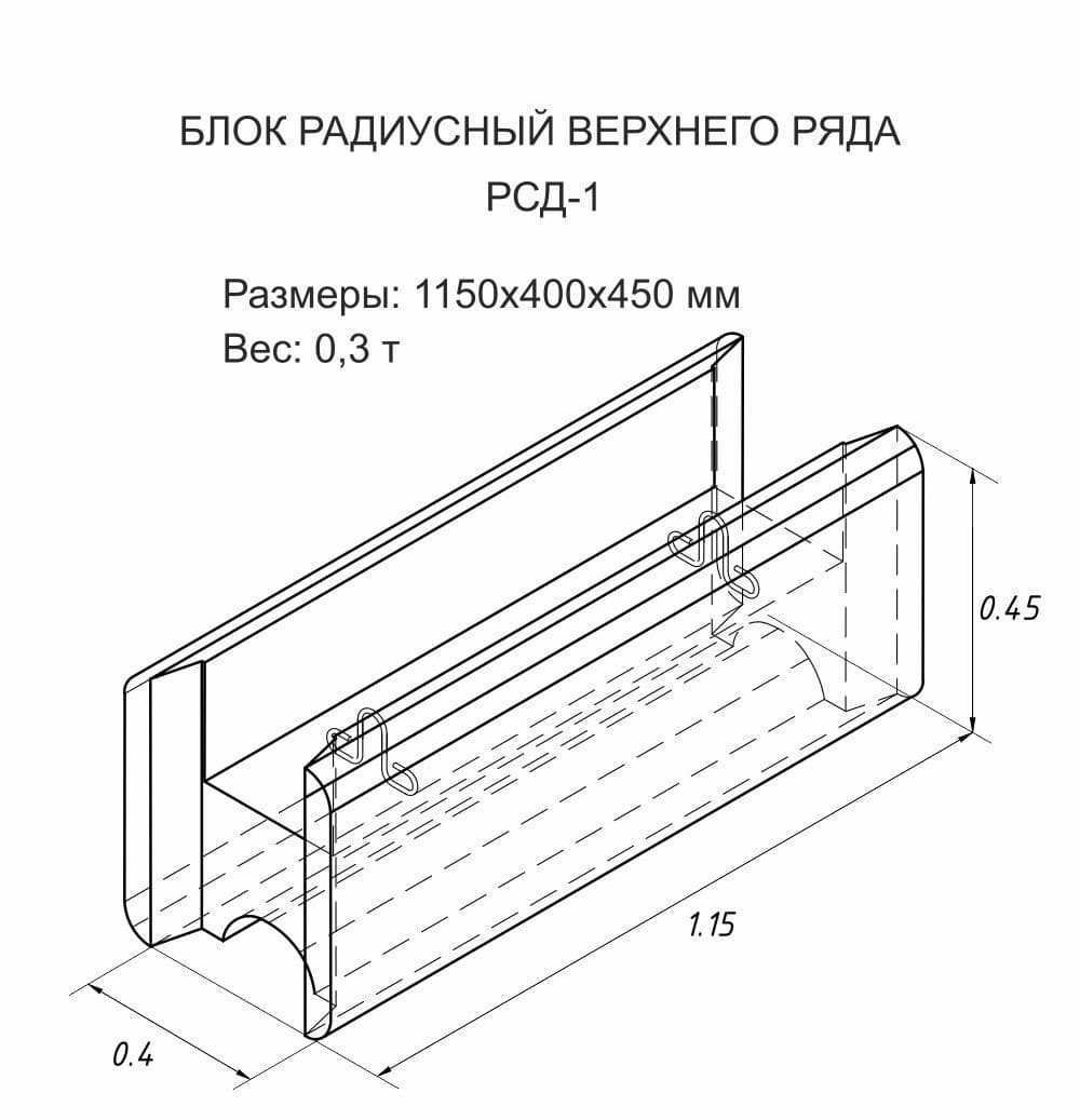 Блок двосторонній FreeBlock РСД-1 — 2