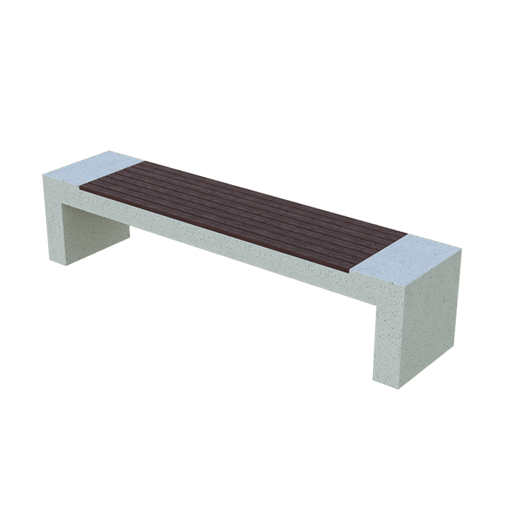 Скамья бетонная Bench Wood