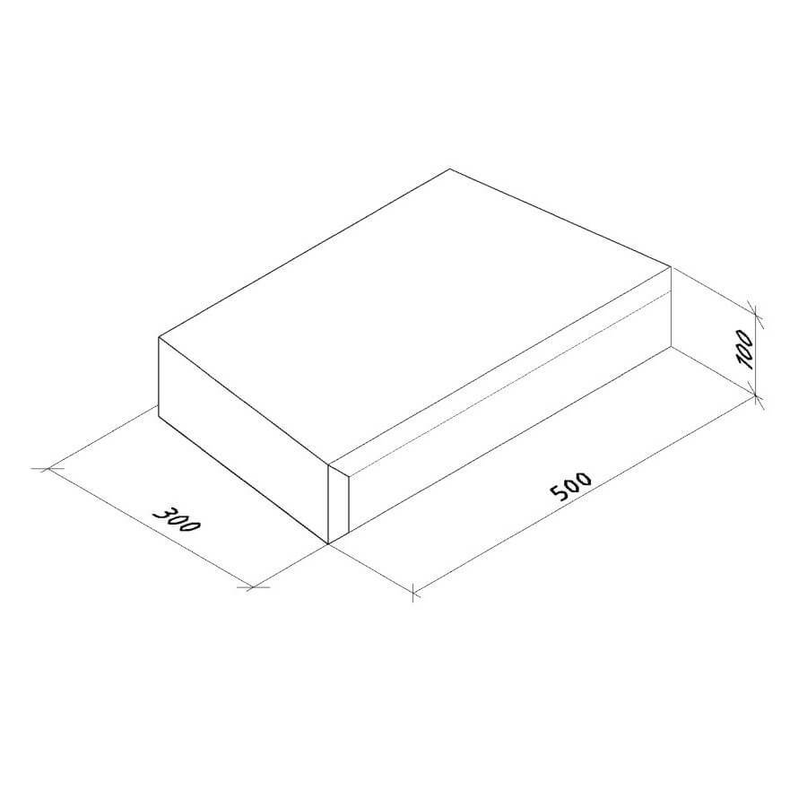 Крышка подпорного блока SmallBlock SB-2 (трапециевидная) — 2
