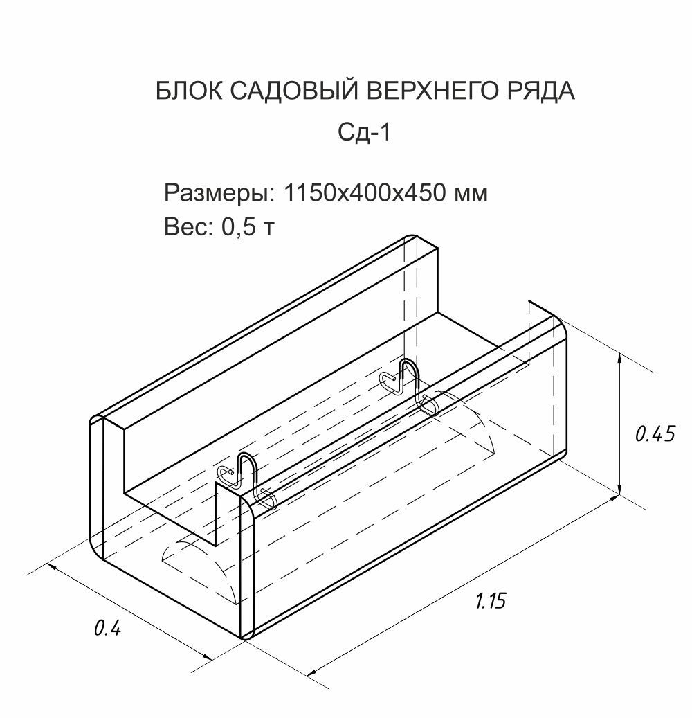 Блок двусторонний FreeBlock СД-1 — 2