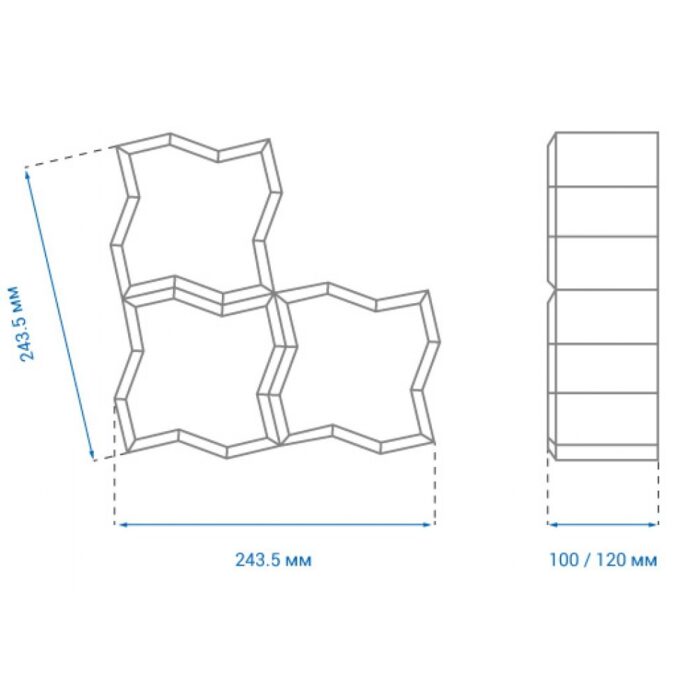 Плитка для промислових територій Хвиля Г-подібна