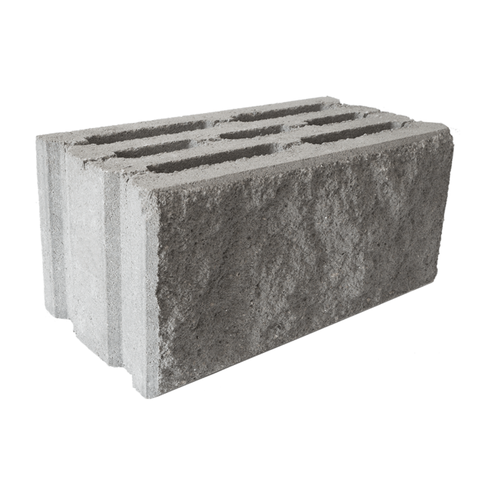 Пустотний бетоноблок 200 (колотий), 390x190x188 мм