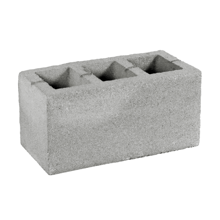 Пустотний бетоноблок M25, 390х190х188 мм - 01